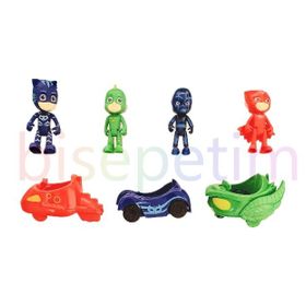 Bisepetim 4 Karakter 3 Arabalı PJ Masks Figürleri