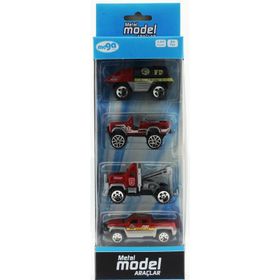 Bisepetim 4'lü Die Cast İtfaiye Oyun Seti
