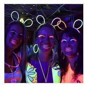 Bisepetim 6 Adet Karanlıkta Parlayan Fosforlu Glow Stick Taç Fosforlu Taç
