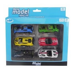 Bisepetim 6'lı Die Cast Metal Model Araçlar