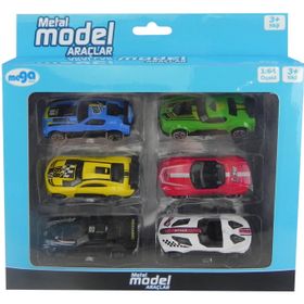 Bisepetim 6'lı Die Cast Metal Model Araçlar