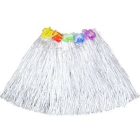 Bisepetim Beyaz 40 cm Hawaii Hula Eteği