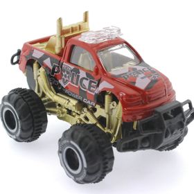 Bisepetim Çek Bırak Mini Off Road Kırmızı Polis Aracı