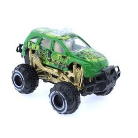 Bisepetim Çek Bırak Mini Off Road Yeşil Polis Aracı