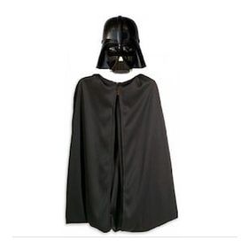 Bisepetim Çocuk Boy Yıldız Savaşları Darth Vadet Maskesi ve Siyah 90 cm Pelerin Seti