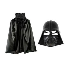 Bisepetim Çocuk Boy Yıldız Savaşları Darth Vadet Maskesi ve Siyah 90 cm Pelerin Seti