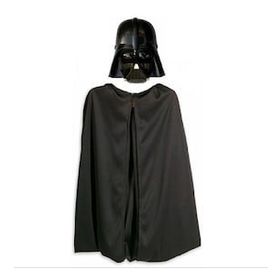Bisepetim Çocuk Boy Yıldız Savaşları Darth Vadet Maskesi ve Siyah 90 cm Pelerin Seti