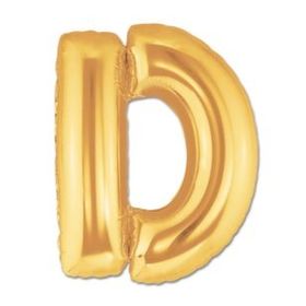 Bisepetim D Harf Folyo Altın 40 inç Balon