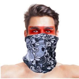 Bisepetim Kafatası Yapraklı Bandana