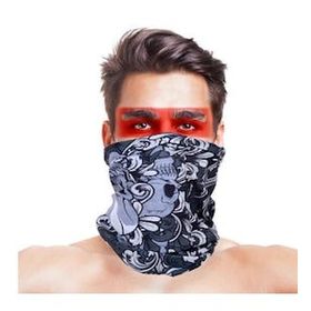 Bisepetim Kafatası Yapraklı Bandana