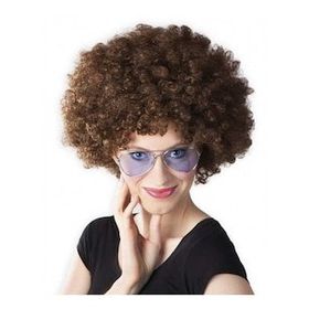 Bisepetim Kahve Kıvırcık Afro Bonus Peruk