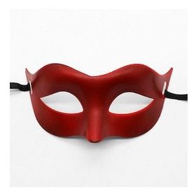 Bisepetim Kırmızı Renk Masquerade Kostüm Partisi Venedik Balo Maskesi