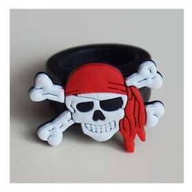 Bisepetim Kuru Kafa Şekilli Plastik Korsan Yüzüğü