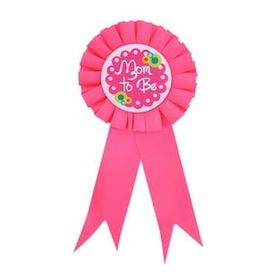 Bisepetim Mom To Be Yazılı Pembe Renk Rozet