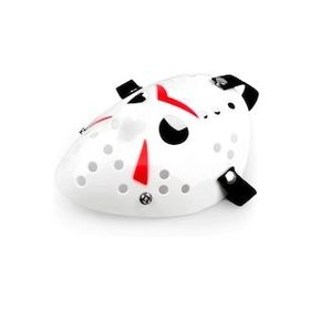 BisepetimBeyaz Renk Kırmızı Çizgili Tam Yüz Hokey Jason Maskesi Hannibal Maskesi
