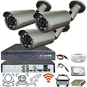 Bises 3'lü BS 236 5 Megapiksel Sony Lens 1080p 36 IR LED Metal Kasa Güvenlik Kamerası Seti