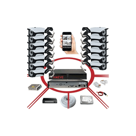 Bises BS748LP 13'lü 2 TB HDD Daha Fazla Kayıt 5 MP 1940p Sensör 6 Megapiksel Sony Lens Metal Kasa IP Güvenlik Kamerası Seti