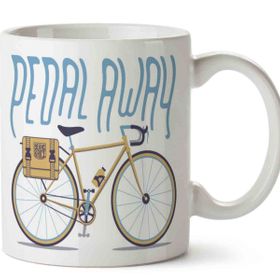 Bisiklet Pedal Away Baskılı Kupa