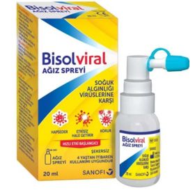Bisolviral 20 ml Soğuk Algınlığı Virüslerine Karşı Ağız Spreyi