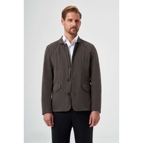 Bisse MN23Y23100_D48 Koyu Yeşil Erkek Mont