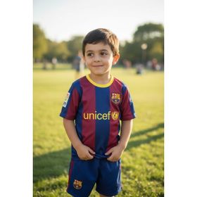 Bite Nose Barcelona 2011 Bordo Messi Efsane Şortlu Çorap Çocuk Forması