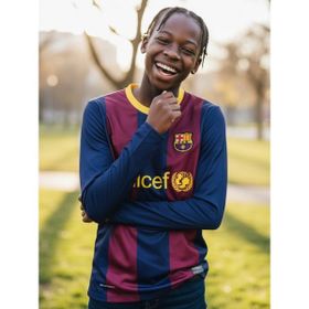 Bite Nose Efsane 09/10 Barcelona Messi Uzun Kollu Koyu Mavi Halı Saha Forma