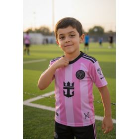Bite Nose Inter Miami Lionel Messi Yeni Sezon Açık Pembe Şortlu Çocuk Forma