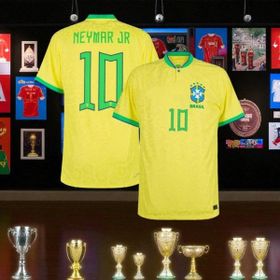 Bite Nose Neymar Brezilya Milli Takım T-Shirt Sarı Halı Saha Forması