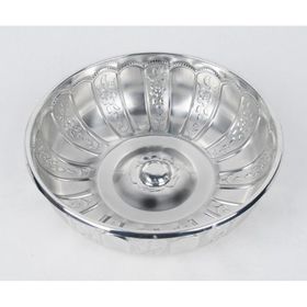 Biterse Gümüş Renk 20 cm Nostaljik Osmanlı Hanedan Demir Hamam Tası