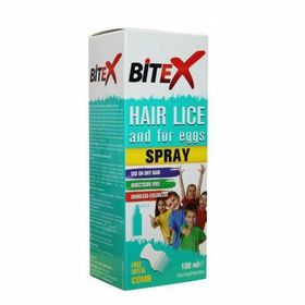 Bitex 100 ml Saç Biti ve Sirkeleri için Bit Spreyi ve Metal Tarak