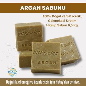 Bitkiselce 4x450 gr El Yapımı Argan Sabunu