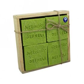 Bitkiselce 4x450 gr El Yapımı Defneli Gar Sabunu