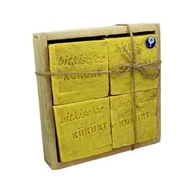 Bitkiselce 4x450 gr El Yapımı Kükürt Sabunu