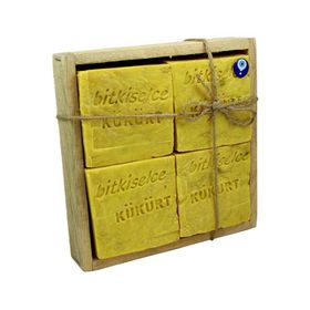 Bitkiselce 4x450 gr El Yapımı Kükürt Sabunu