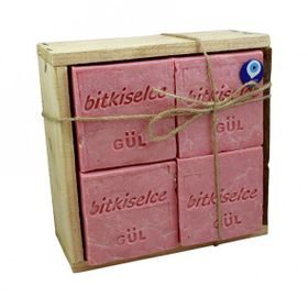 Bitkiselce 8x950 gr El Yapımı Gül Sabunu