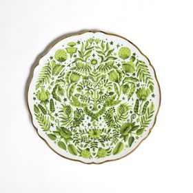 Bitossi Home Fabula Porselen 32.5 cm Yeşil Yuvarlak Tabak