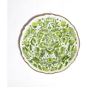 Bitossi Home Fabula Porselen 32.5 cm Yeşil Yuvarlak Tabak
