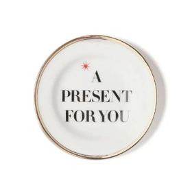 Bitossi Home La Tavola A Present For You 9.5 cm Krem Porselen Küçük Tabak