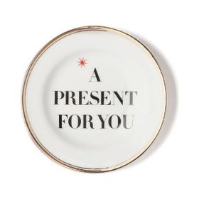 Bitossi Home La Tavola A Present For You 9.5 cm Krem Porselen Küçük Tabak