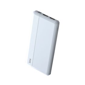 Bix 10000 Mah Beyaz Çift USB Çıkışlı ve LED Bildirimli Portatif Powerbank