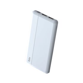 Bix 10000 Mah Beyaz Çift USB Çıkışlı ve LED Bildirimli Portatif Powerbank