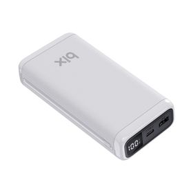 Bix 20000 Mah USB-A 22.5 W ve Type-C PD 20 W Beyaz Çift Çıkışlı LED Ekranlı Powerbank
