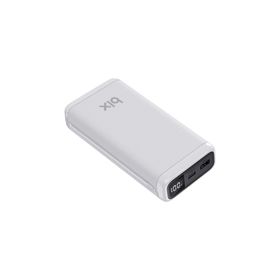 Bix 20000 Mah USB-A 22.5 W ve Type-C PD 20 W Beyaz Çift Çıkışlı LED Ekranlı Powerbank