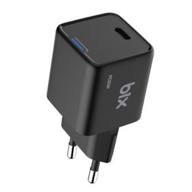 Bix 20W GaN USB-C iPhone Android ve iPad Uyumlu Type-C PD Siyah Hızlı Şarj Adaptörü