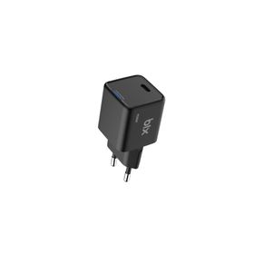 Bix 20W GaN USB-C iPhone Android ve iPad Uyumlu Type-C PD Siyah Hızlı Şarj Adaptörü