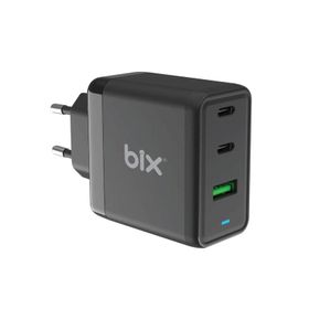Bix 65 W USB Type-C QC 4.0 PD Gan 3 Portlu Hızlı Şarj Cihazı
