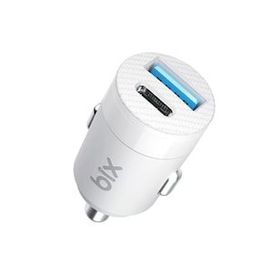 Bix 65 Watt Type-C PD 3.0 ve USB-A Çift Portlu Beyaz Araç içi Hızlı Şarj Cihazı
