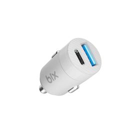 Bix 65 Watt Type-C PD 3.0 ve USB-A Çift Portlu Beyaz Araç içi Hızlı Şarj Cihazı