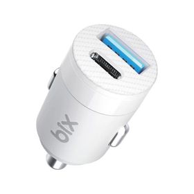 Bix 65 Watt Type-C PD 3.0 ve USB-A Çift Portlu Beyaz Araç içi Hızlı Şarj Cihazı