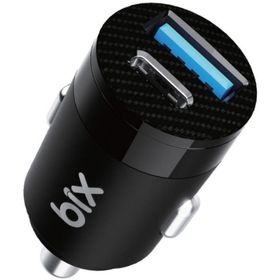 Bix 65 Watt Type-C PD 3.0 ve USB-A Çift Portlu Siyah Araç içi Hızlı Şarj Cihazı